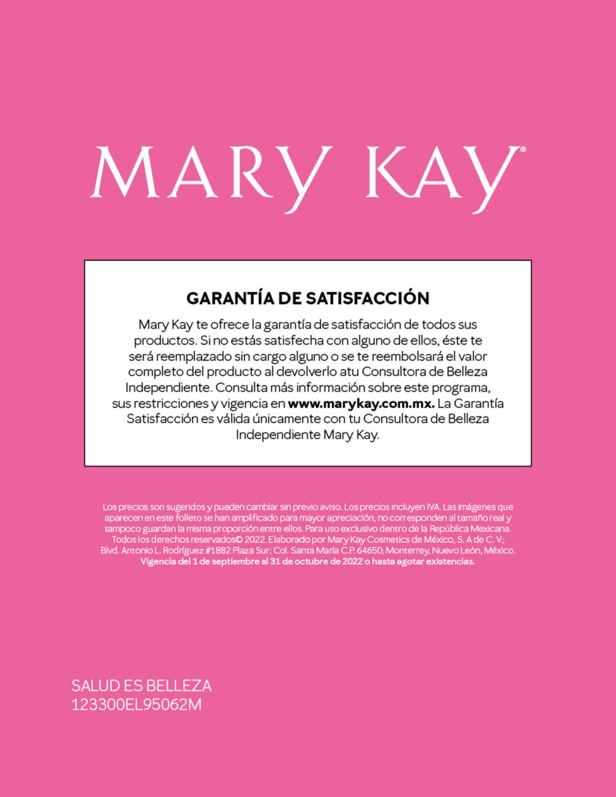 Mary Kay Catálogo desde 01.09.2022