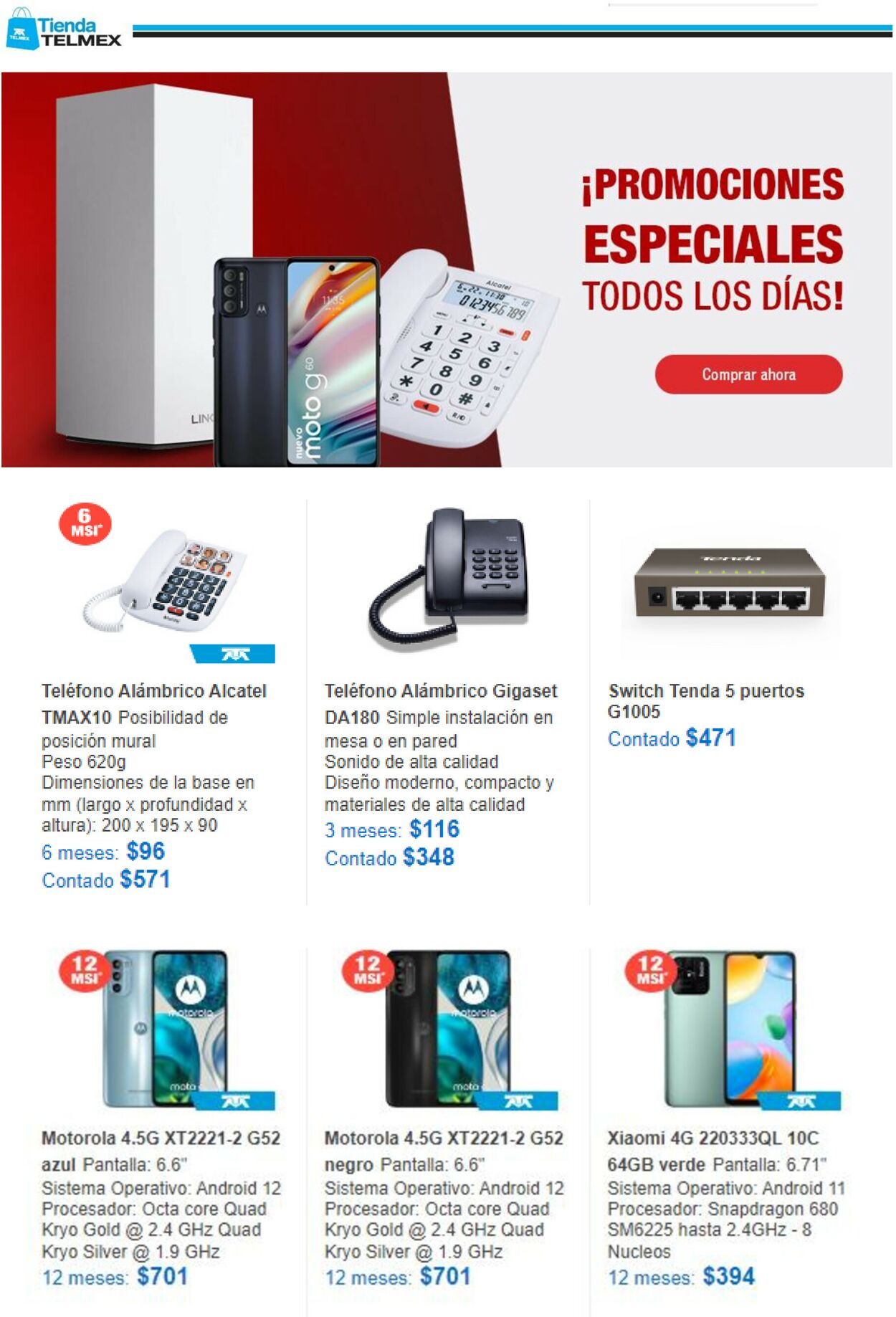 Telmex Catálogo desde 01.09.2022