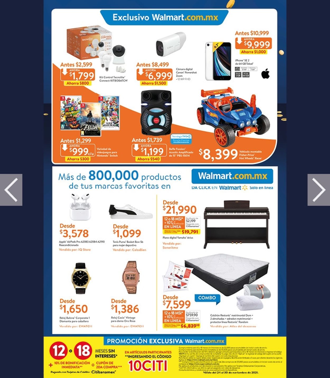 Walmart Catálogo desde 24.11.2021