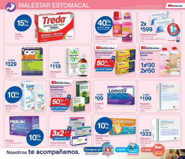 Farmacias Benavides Catálogo desde 01.07.2022