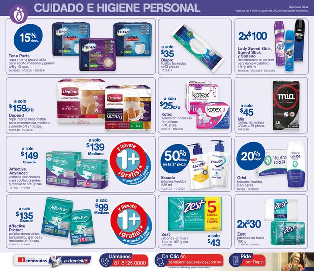 Farmacias Benavides Catálogo desde 01.08.2022