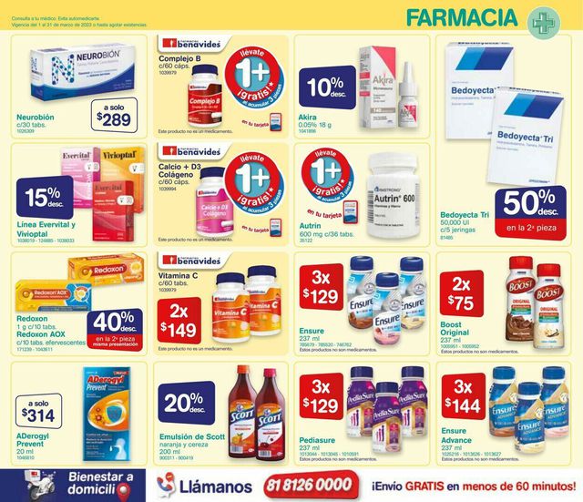Farmacias Benavides Catálogo desde 01.06.2023