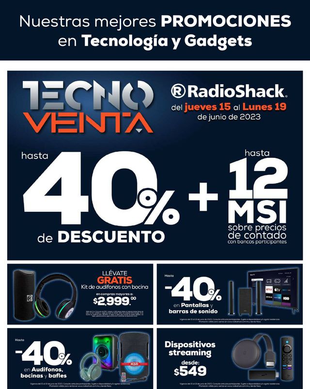 Radio Shack Catálogo desde 15.06.2023