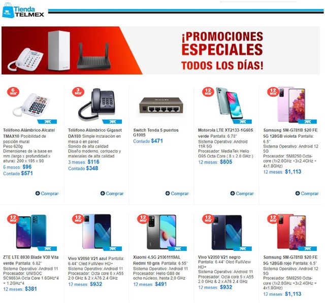 Telmex Catálogo desde 05.08.2022