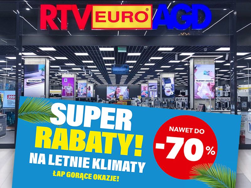super rabaty na letnie klimaty - promocja RTV Euro AGD