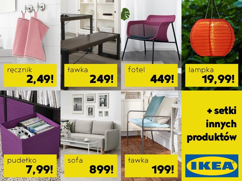 IKEA - wyprzedarz, ostatnie sztuki w promocji z każdego działu: meble, dekoracje, kuchnia, łazienka