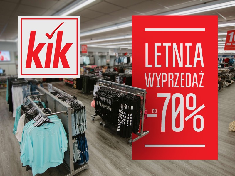 letnia wyprzedaż kolekcji odzieży KiK, obniżki i promocje do -70%