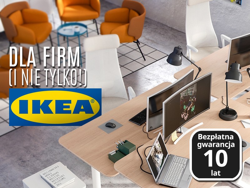 IKEA - inspiracje dla firm, krzesła, biurka i meble do przechowywania