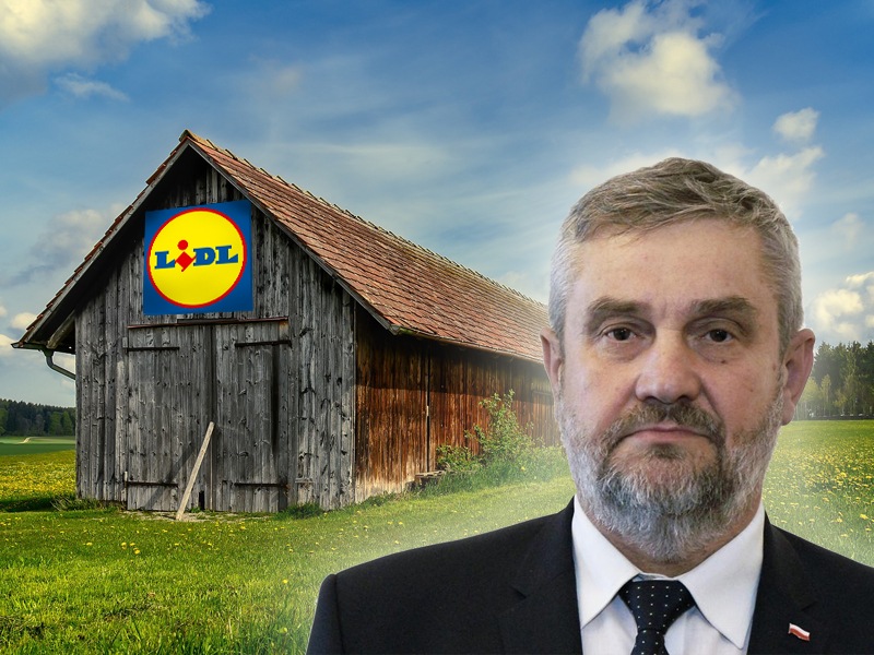 Minister rolnictwa Jan Krzysztof Ardanowski porównał sklepy sieciowe do stodoły