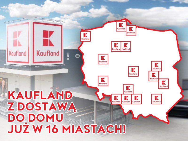 e-zakupy w Kauflandzie z dostawą do domu od Everli - program rozszerzony do 16 miast
