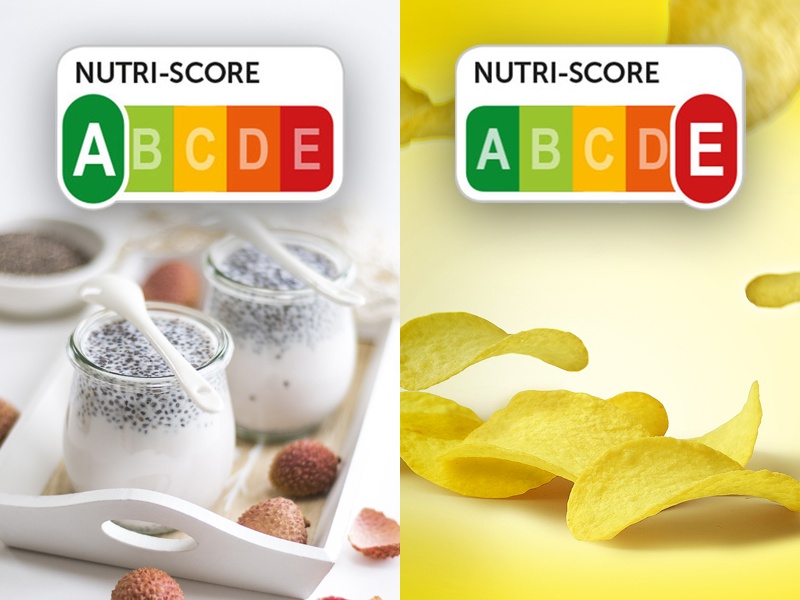skala Nutri-Score na produktach żywnośiowych w Unii Europejskiej