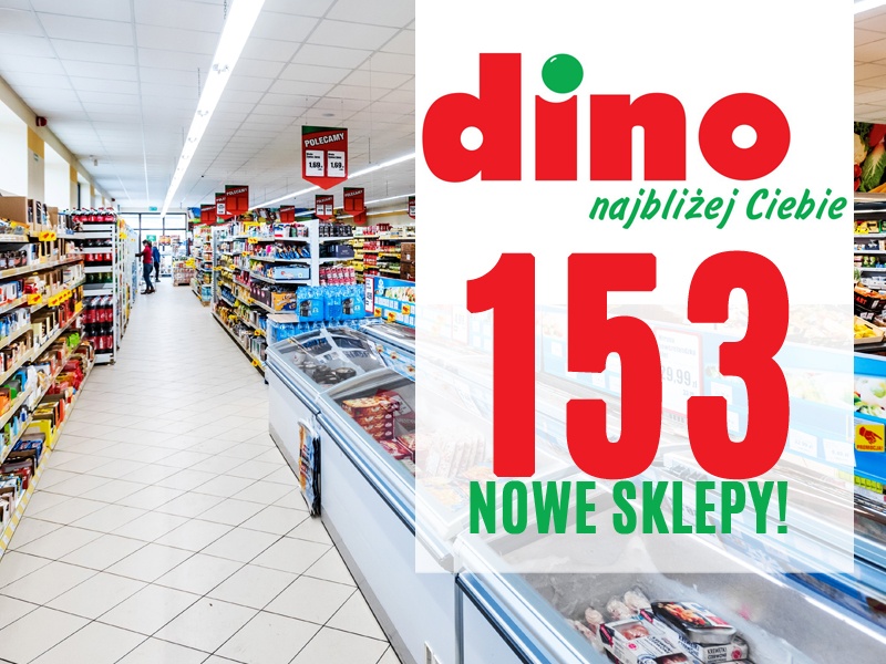 ekspansja Dino, kolejne nowe sklepy polskiej sieci handlowej, świetne wyniki giełdowe