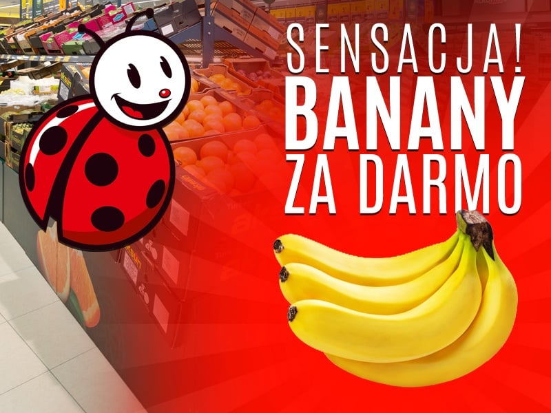 sensacyjna promocja Teraz albo Nigdy w Biedronce - banany nawet ze zwrotem 100% ceny!