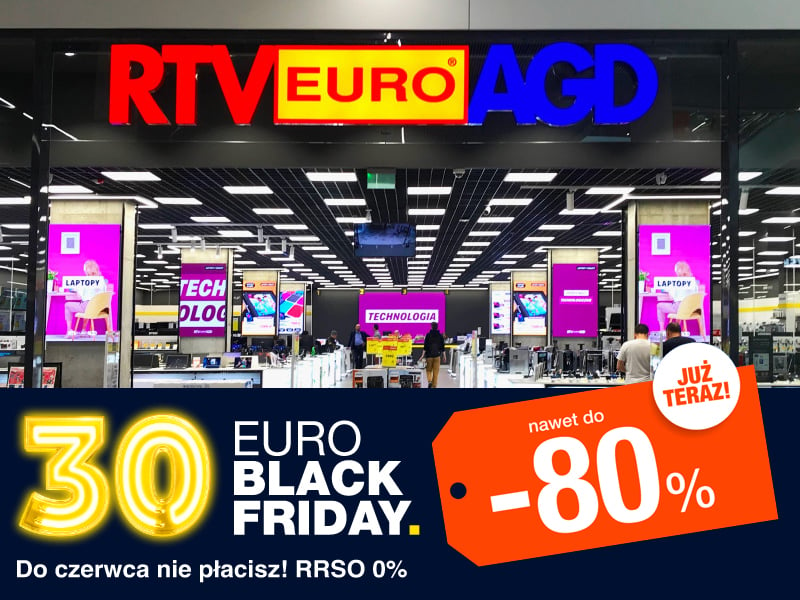 Black Friday w RTV Euro AGD ma flash deals, hity dnia i inne promocje!