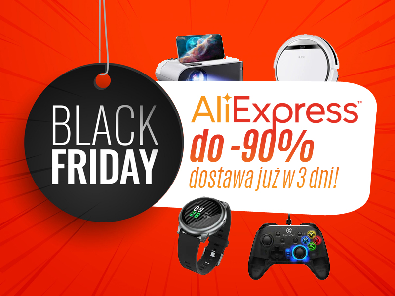 Zakupy online w AliExpress jeszcze tańsze przy okazji Black Friday!