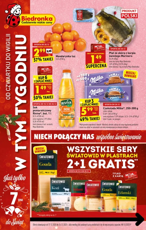 świąteczne promocje Biedronki - najnowsza gazetka z ofertami promocyjnymi i najniższymi cenami