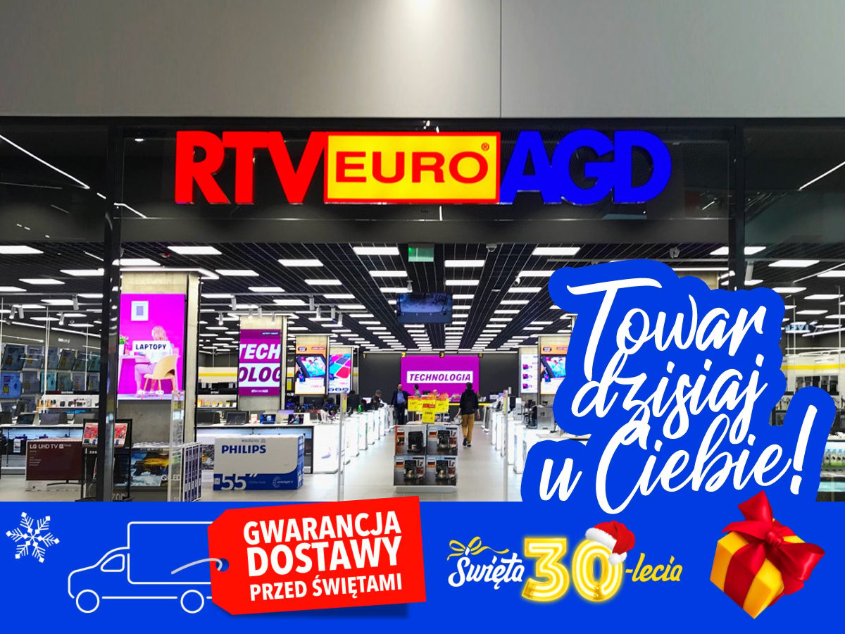 RTV Euro AGD oferuje dłuższe godziny, szybsze dostawy i odbiory towaru przed Świętami