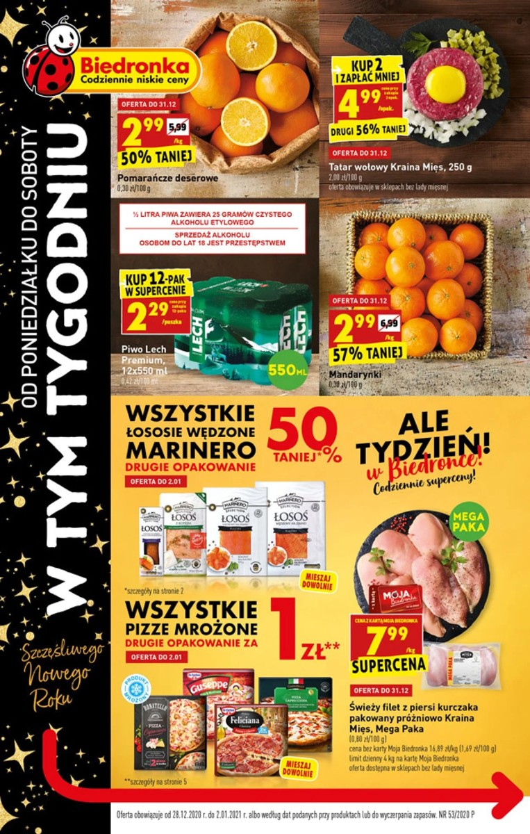 świąteczne promocje Biedronki - najnowsza gazetka z ofertami promocyjnymi i najniższymi cenami