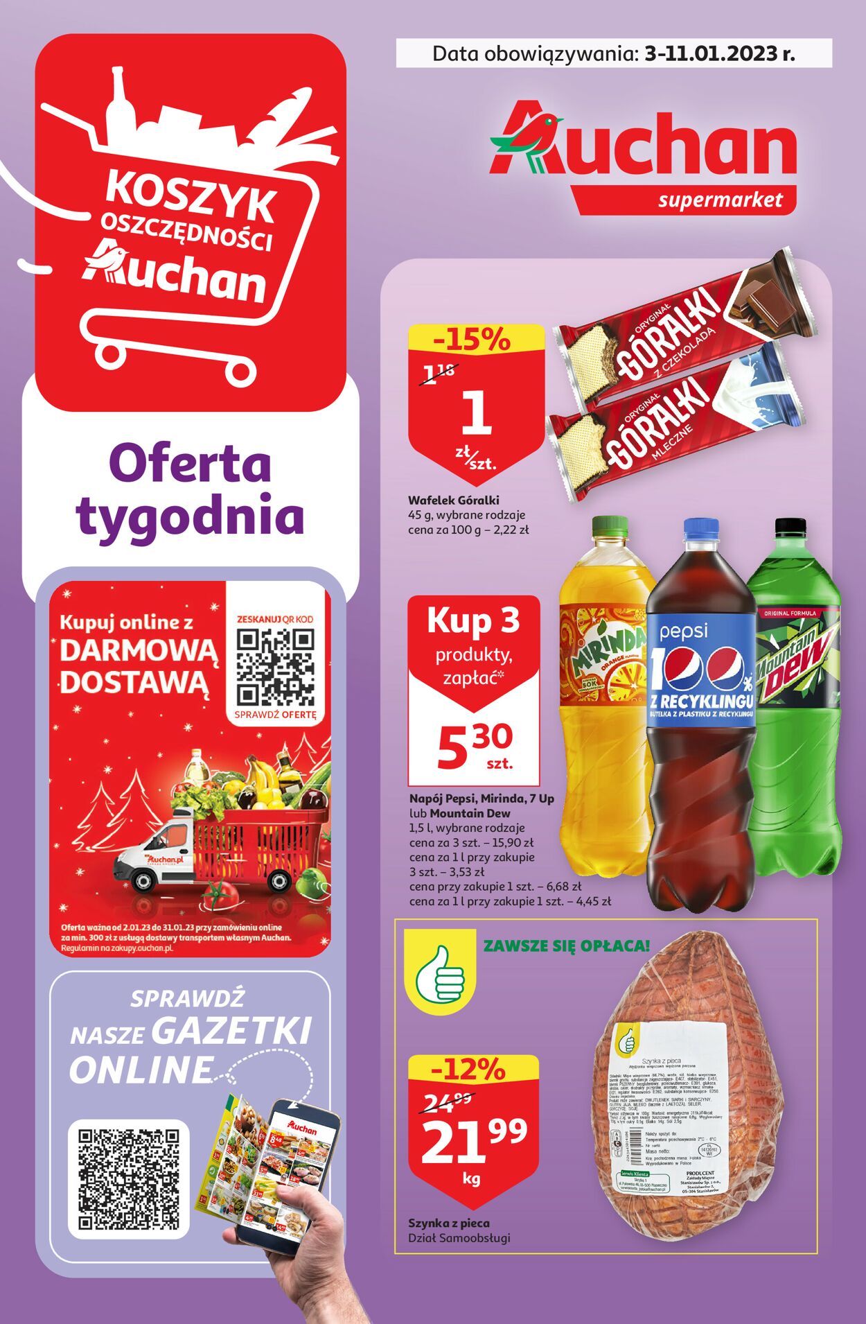 Auchan Gazetka od 03.01.2023