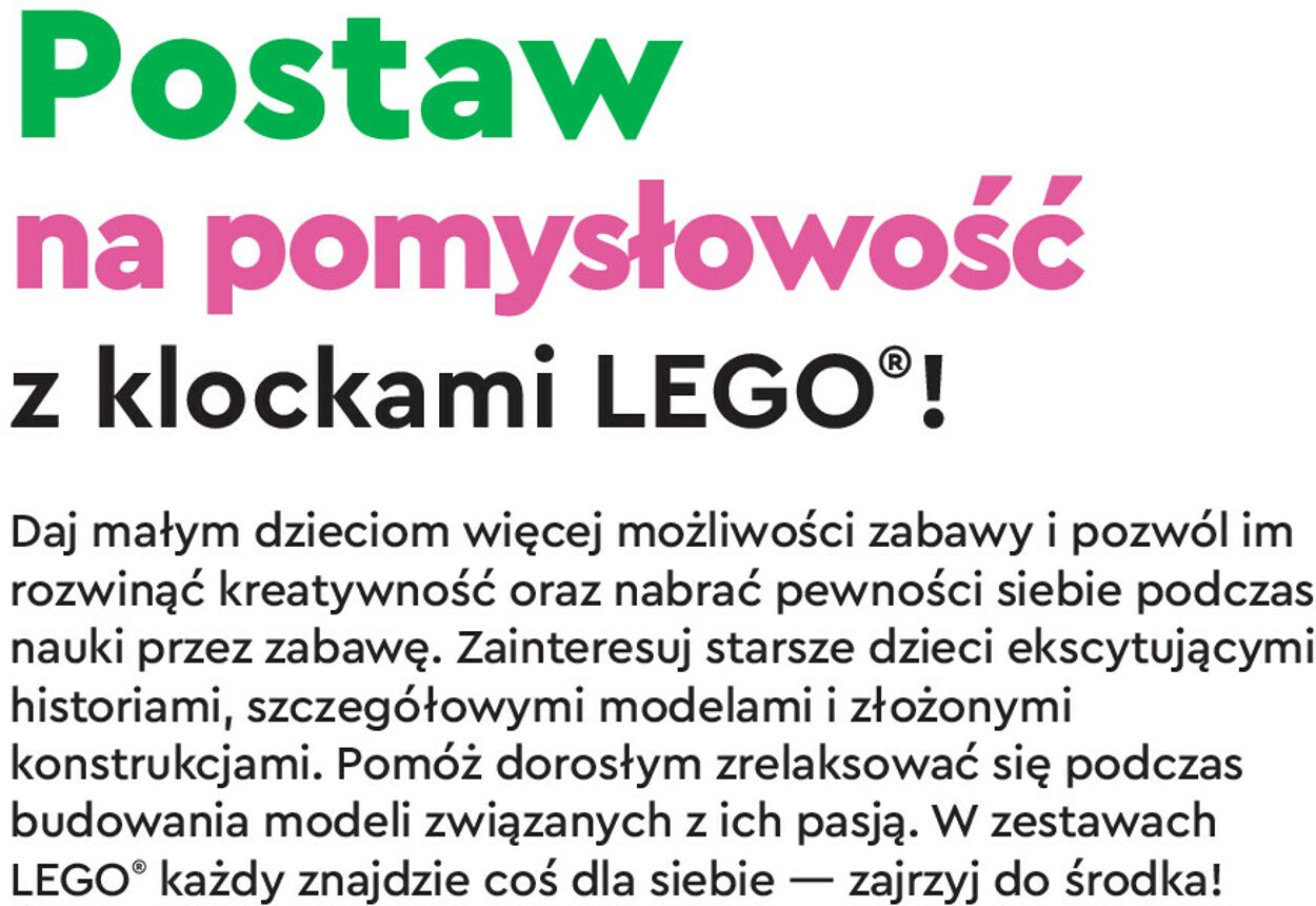 LEGO Gazetka od 02.11.2022