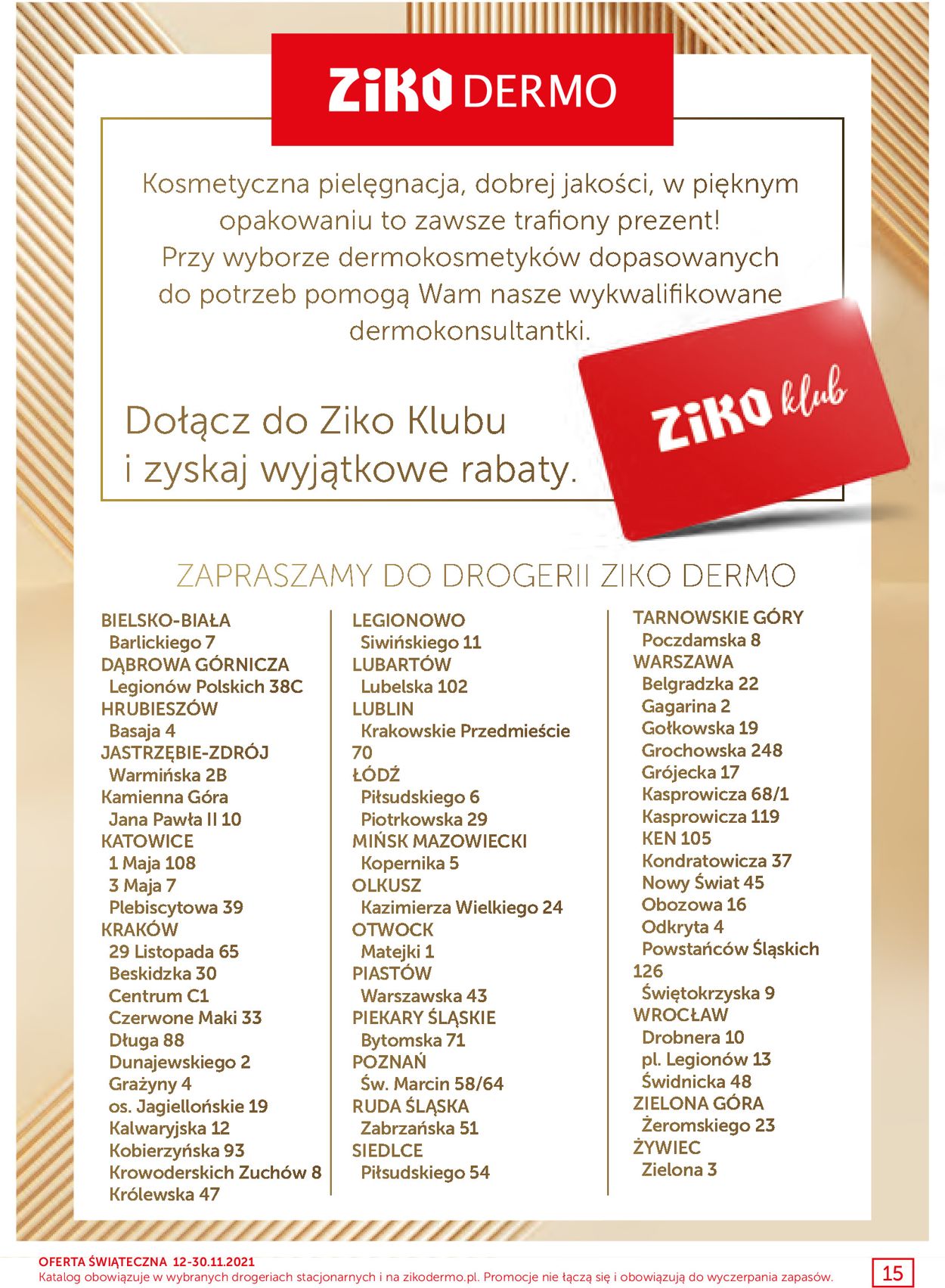 Ziko DERMO Gazetka od 12.11.2021