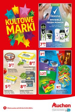 Gazetka Auchan Kultowe marki Hipermarkety od 08.04.2021