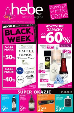 Gazetka Hebe - Black Week od 25.11.2019