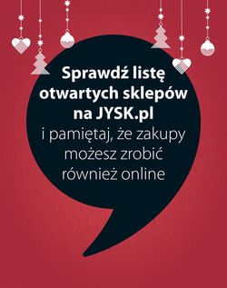 Gazetka JYSK - Gazetka Świąteczna 2020 od 18.11.2020
