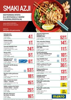 Gazetka Makro Smaki Azji- oferta dla kuchni orientalnej od 18.05.2021