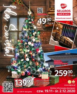 Gazetka Selgros - Gazetka Świąteczna 2020 od 19.11.2020