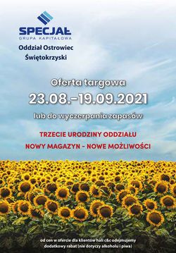 Gazetka Specjał - Oddział Ostrowiec Świętokrzyski od 23.08.2021
