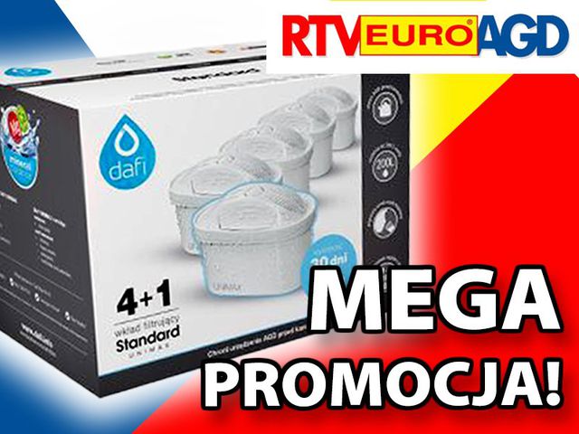 Mega promocja na filtry do wody w RTV Euro AGD