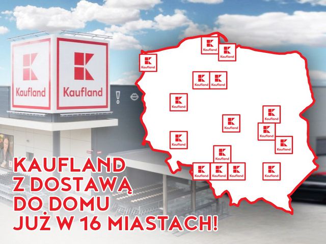 Zakupy w Kaufland z dowozem do domu już w 16 miastach!