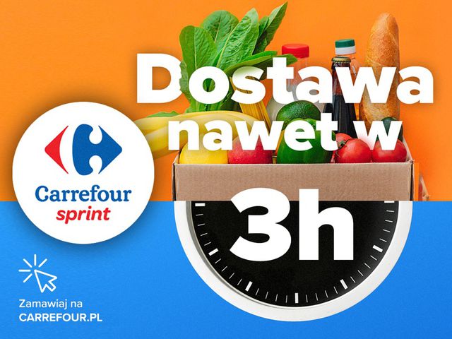 Carrefour Sprint – zakupy pod drzwi już w 3 godziny!