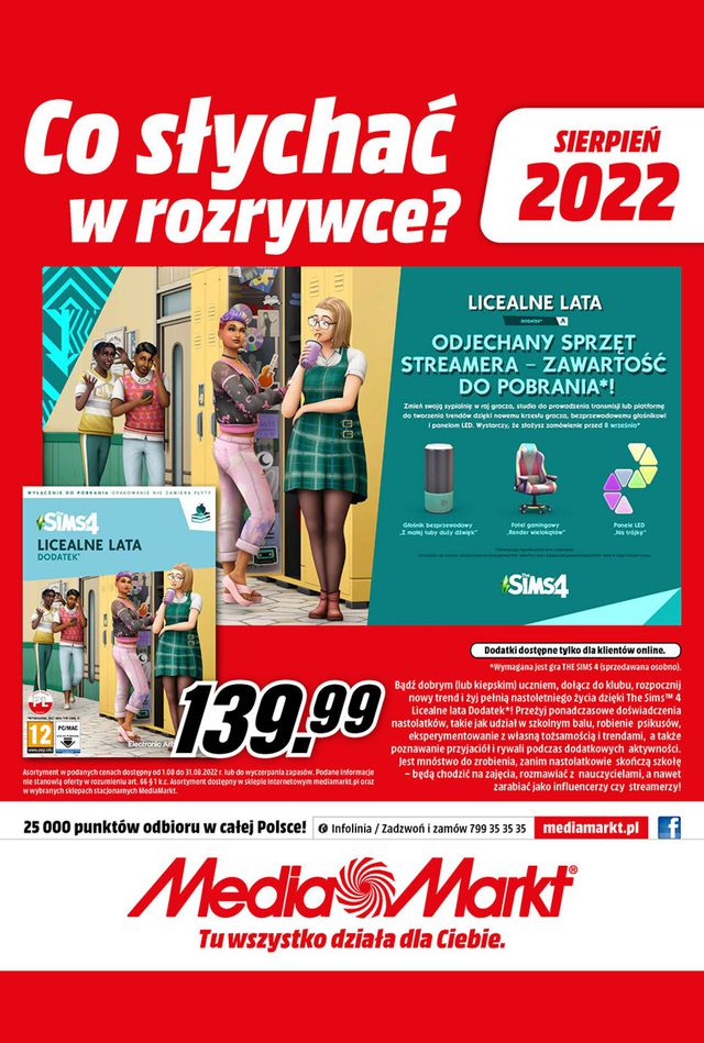 Media Markt Gazetka od 01.08.2022