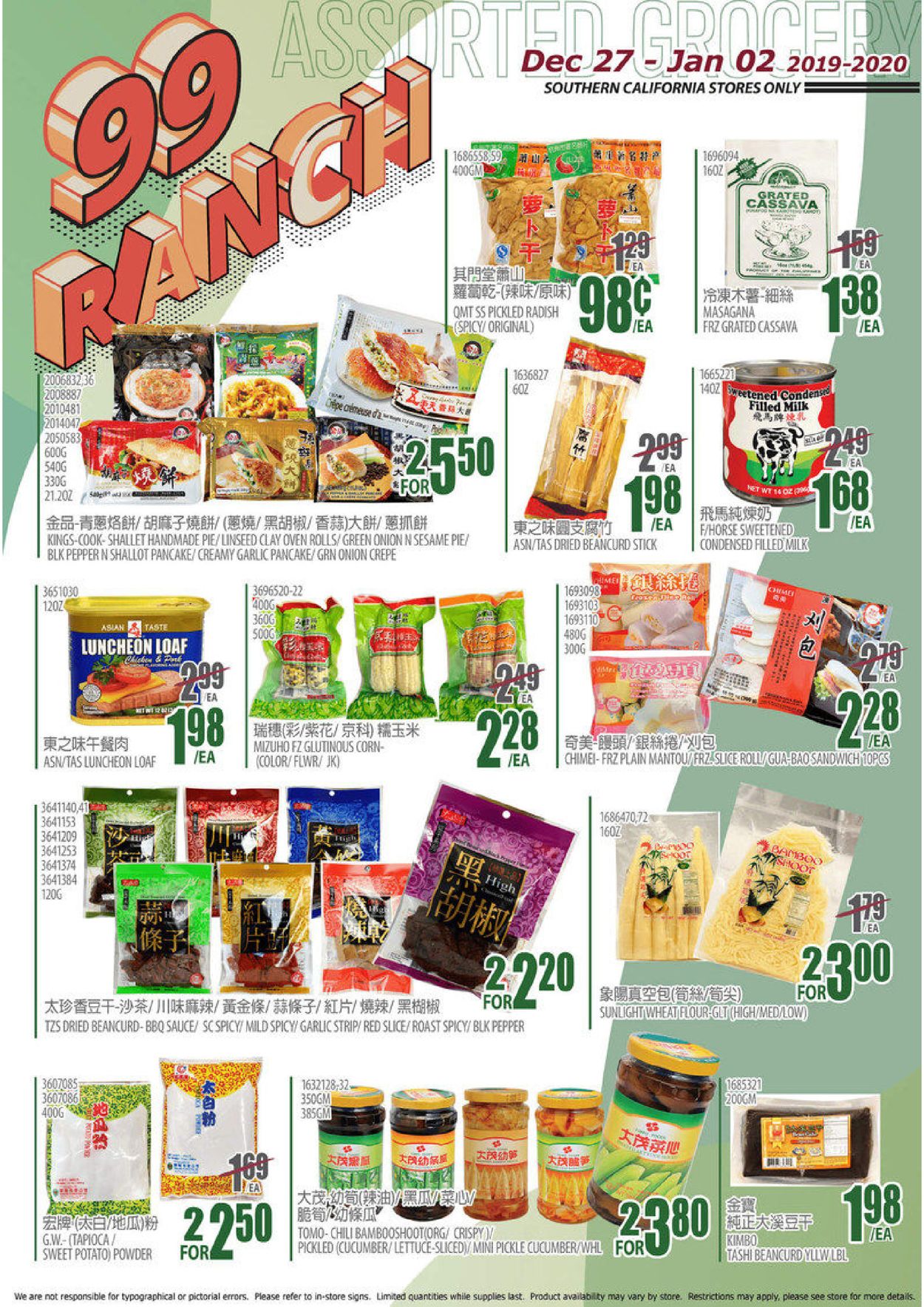 99 Ranch Ad from 12/27/2019