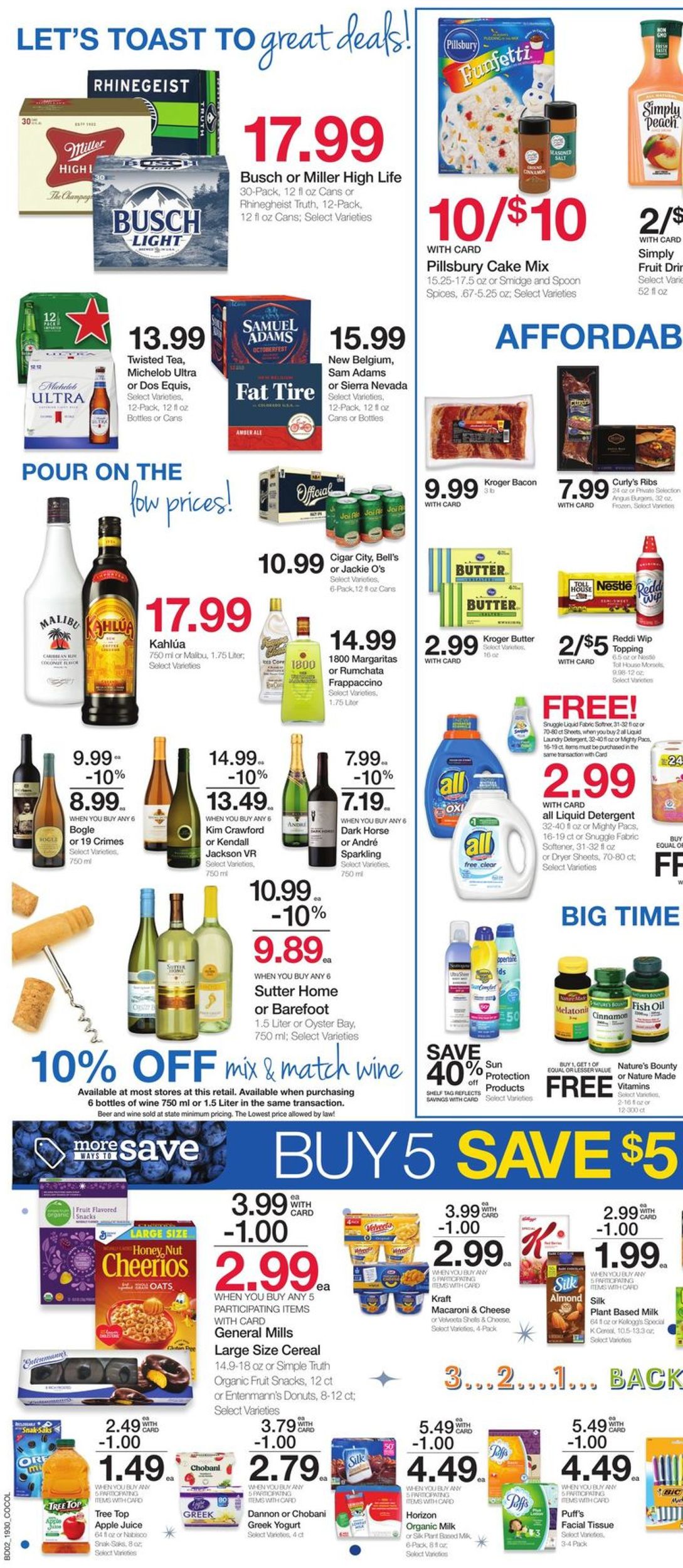 Kroger Ad from 08/28/2019