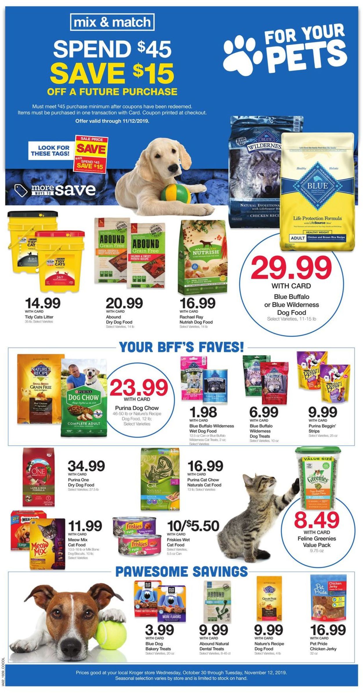Kroger Ad from 11/06/2019