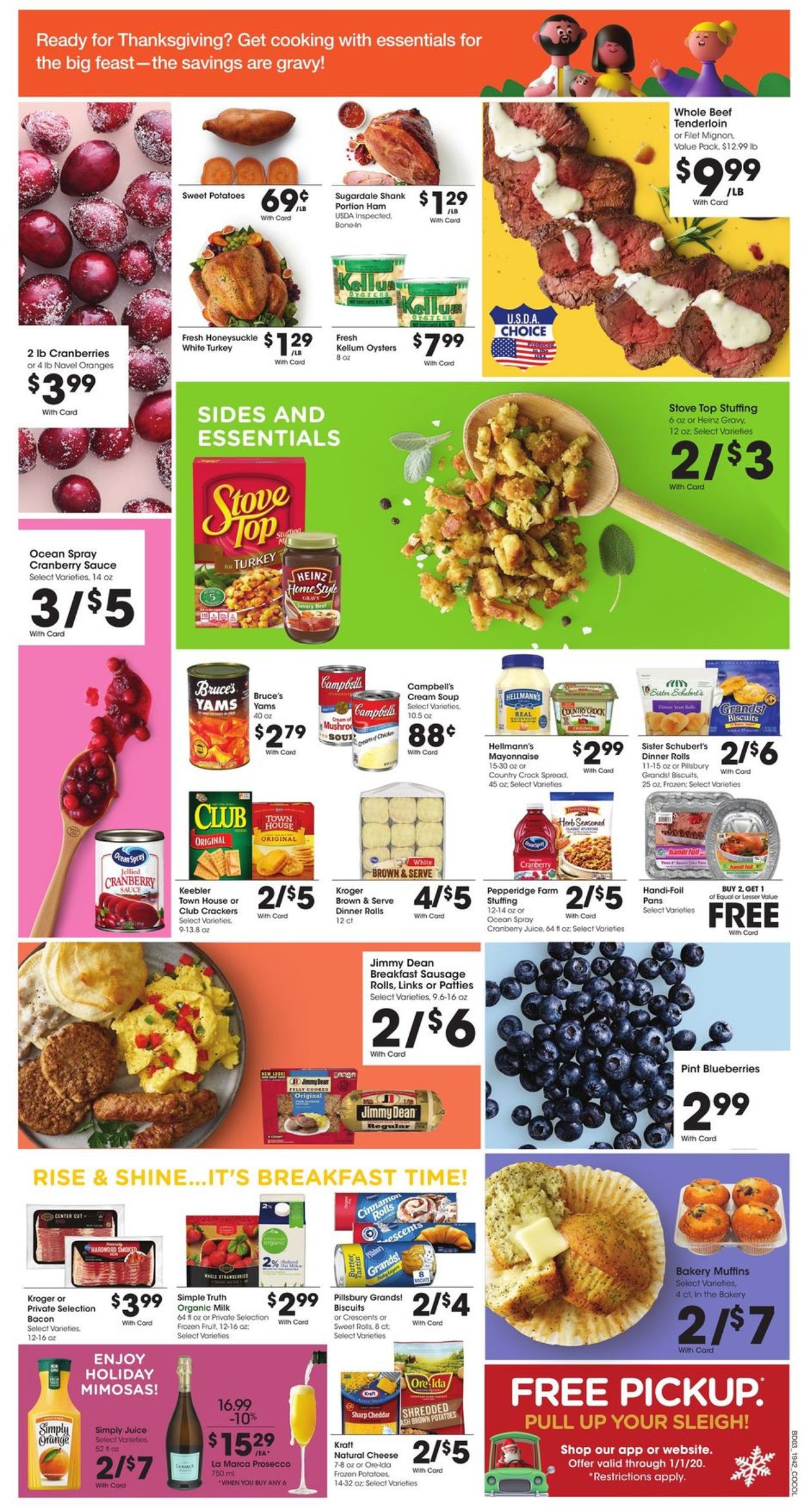 Kroger Ad from 11/20/2019