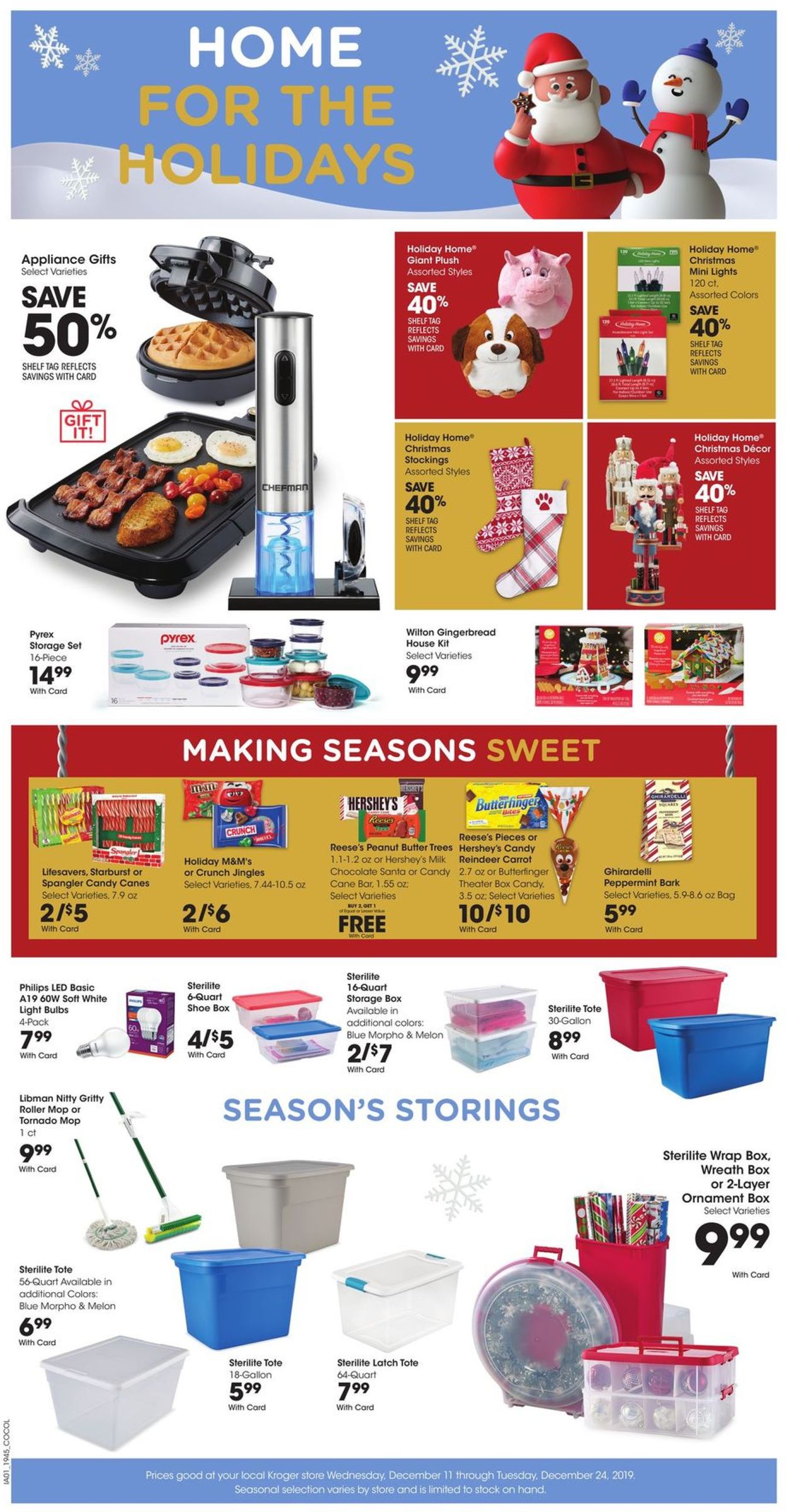 Kroger Ad from 12/11/2019