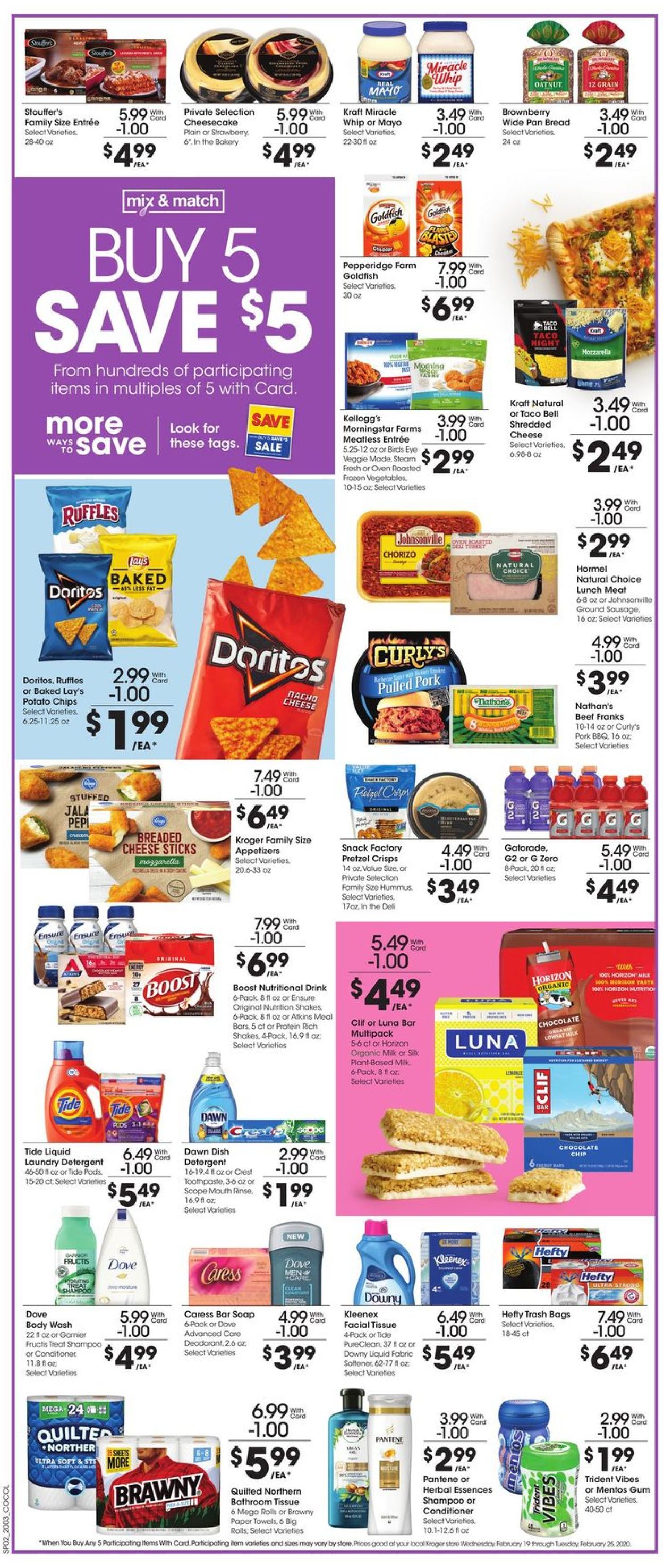 Kroger Ad from 02/19/2020