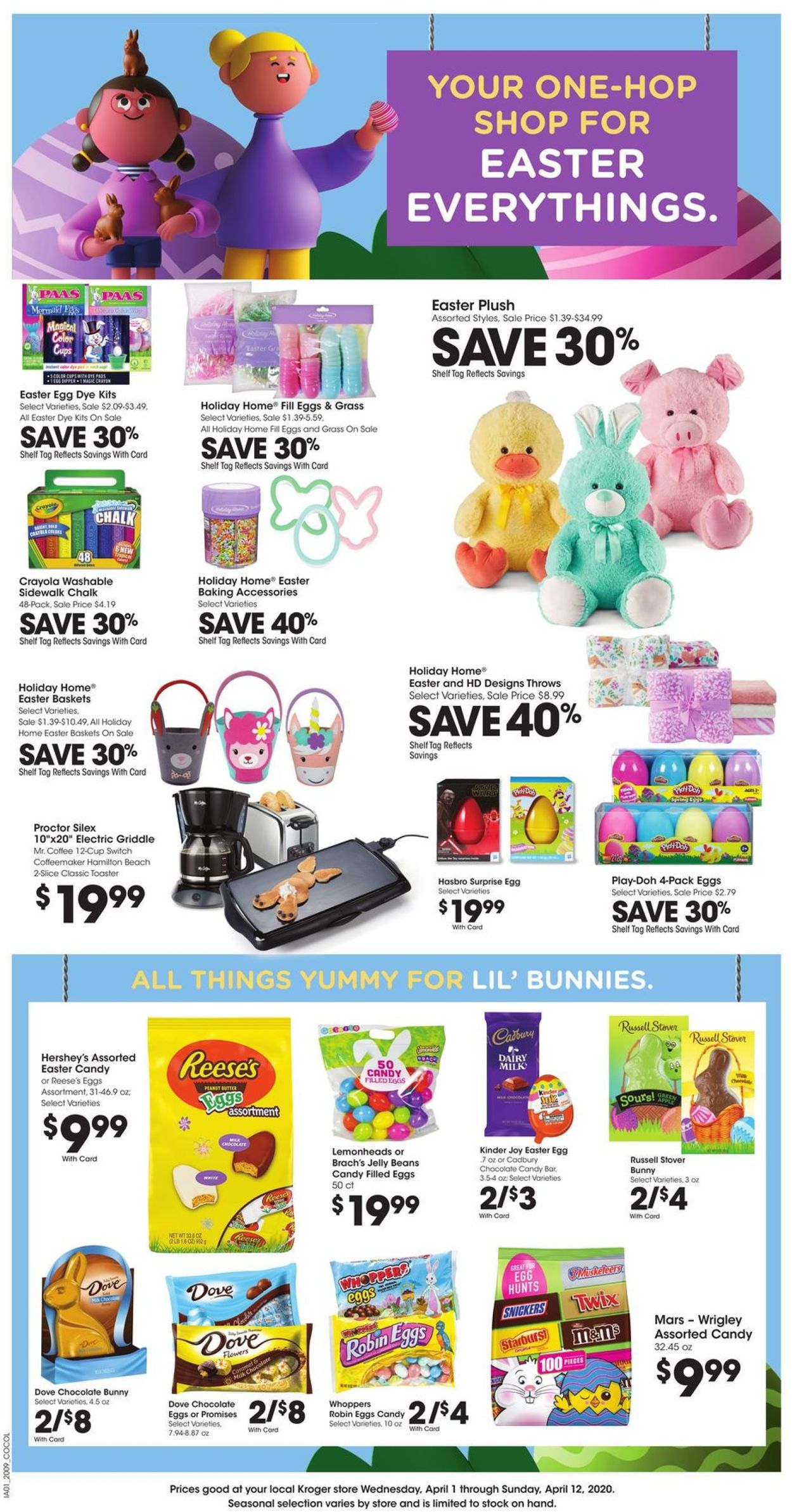 Kroger Ad from 04/01/2020