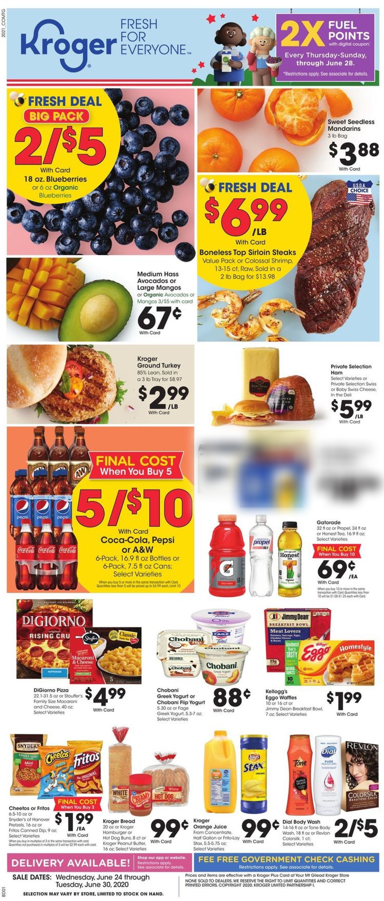 Kroger Ad from 06/24/2020
