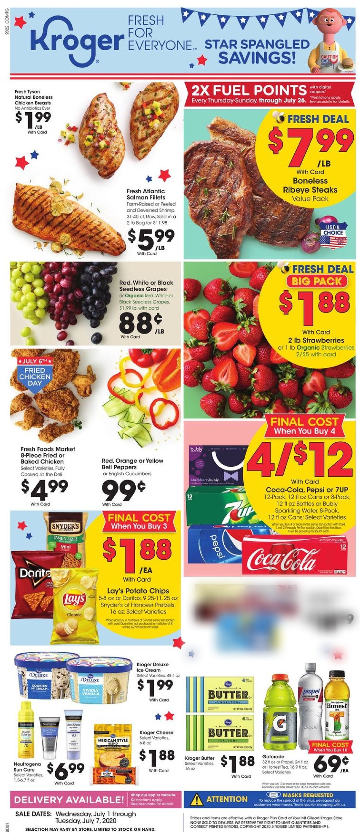 Kroger Ad from 07/01/2020