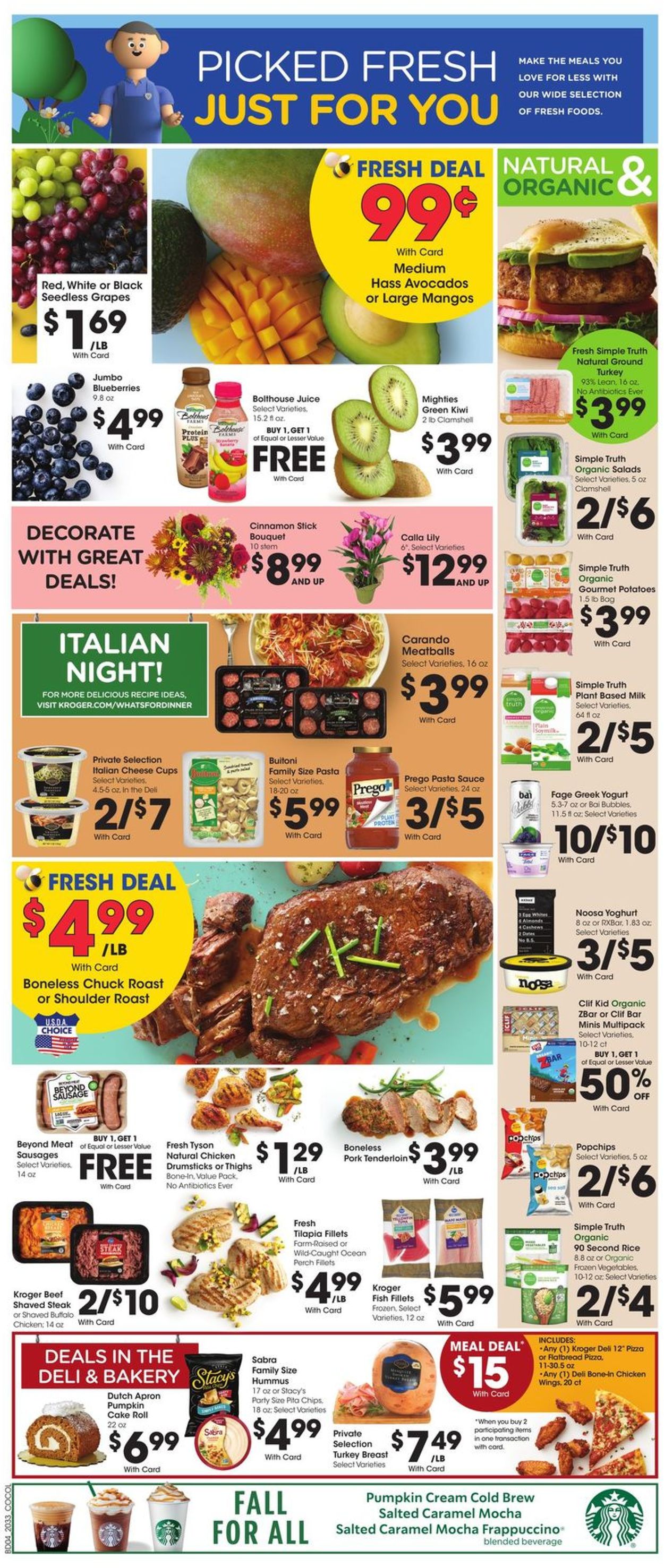 Kroger Ad from 09/16/2020