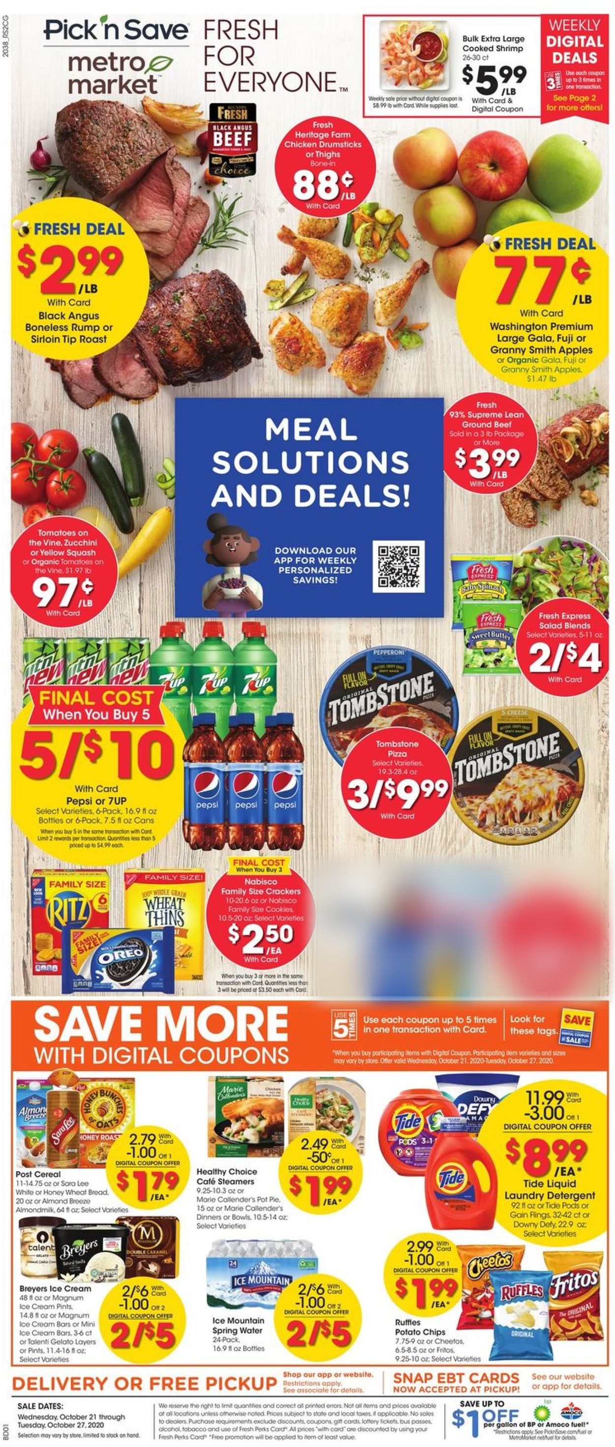 Kroger Ad from 10/21/2020