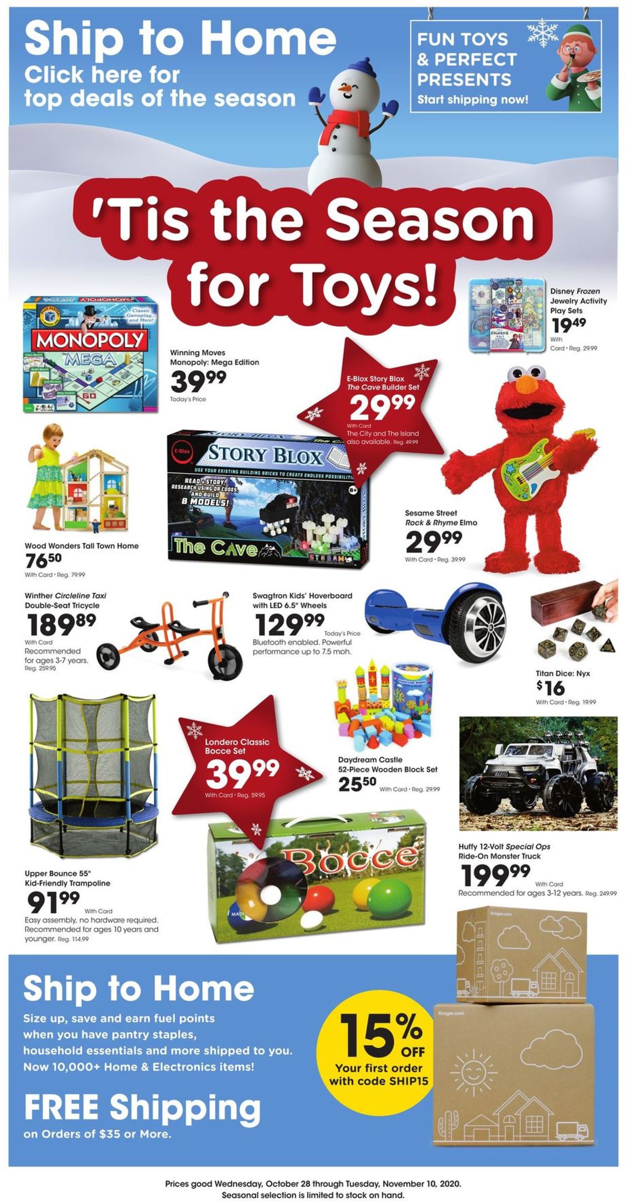 Kroger Ad from 10/28/2020
