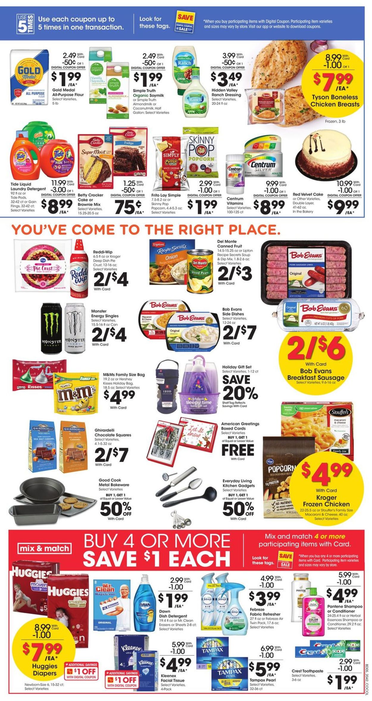 Kroger Ad from 11/18/2020