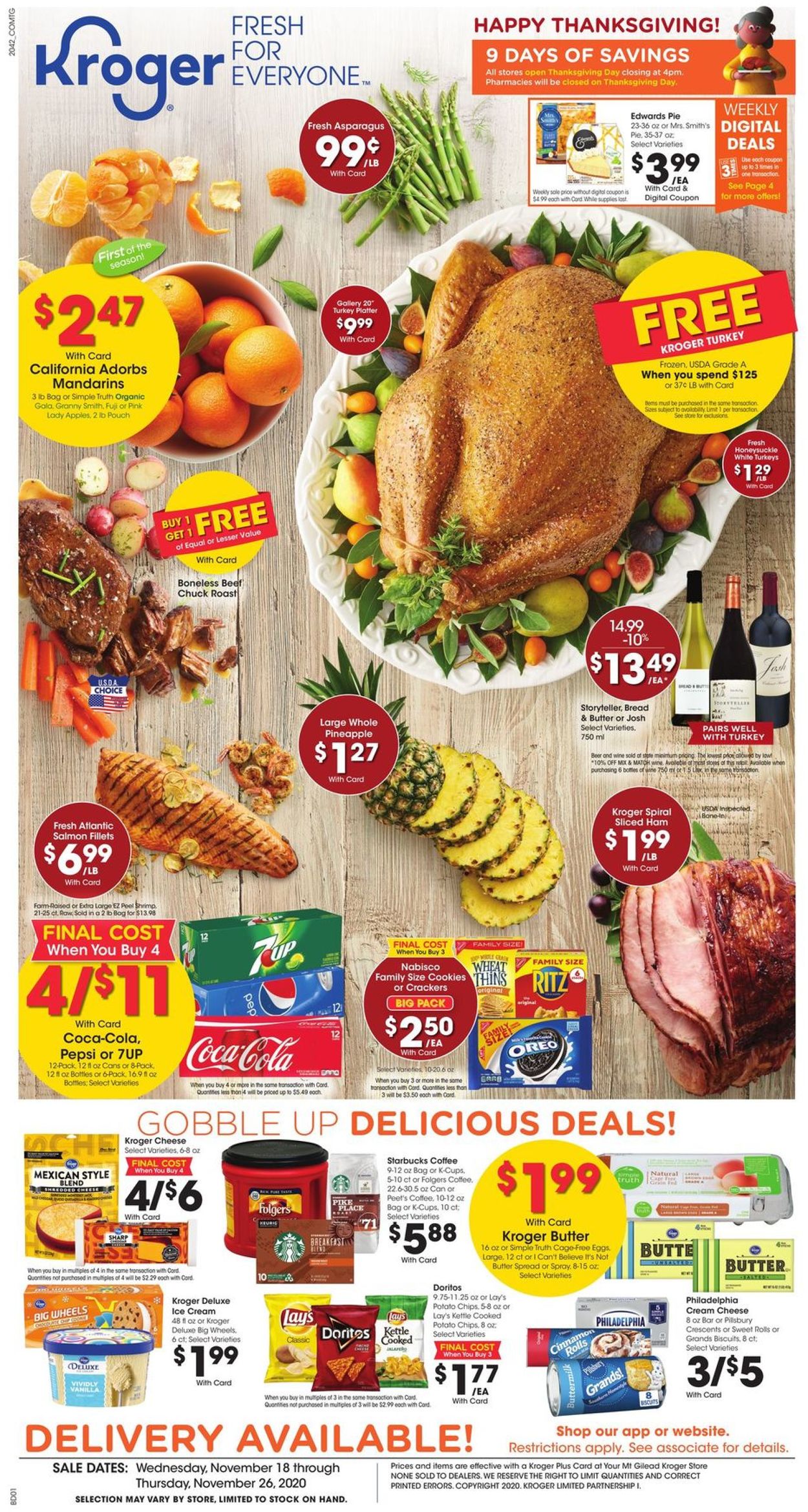 Kroger Ad from 11/19/2020