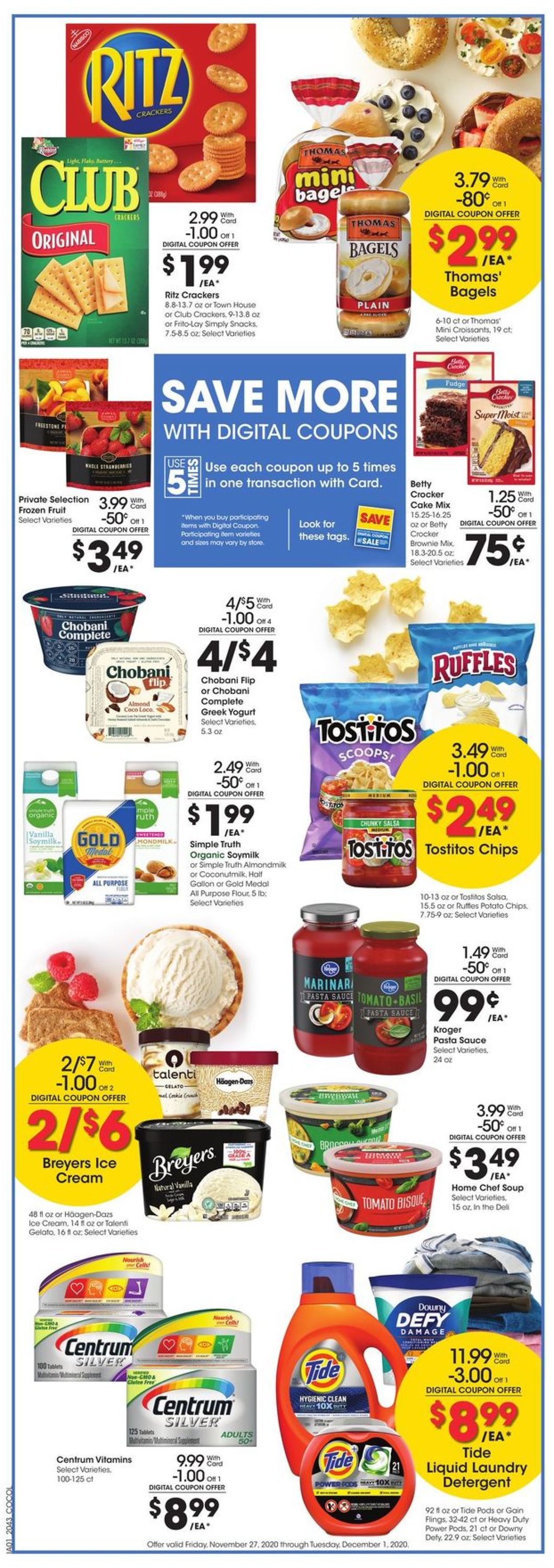 Kroger Ad from 11/27/2020